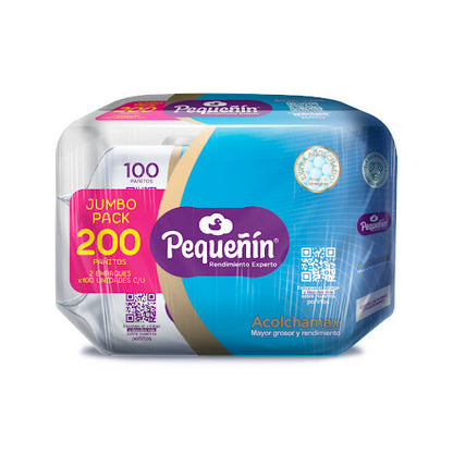 Toallitas Humedas Pequeñín Acolchamax Jumbo Pack x 200 Unidades