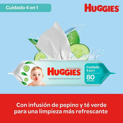 Toallitas Humedas Huggies One & Done 240 Unidades