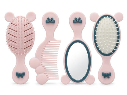 Set De Peinado Infantil (Cepillo, Peinilla y Espejo)