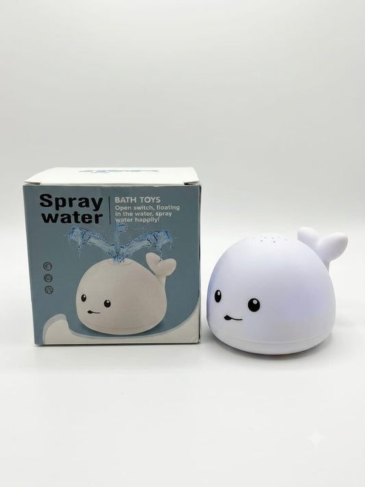 Juguete de Baño Ballena Spray con Luces LED