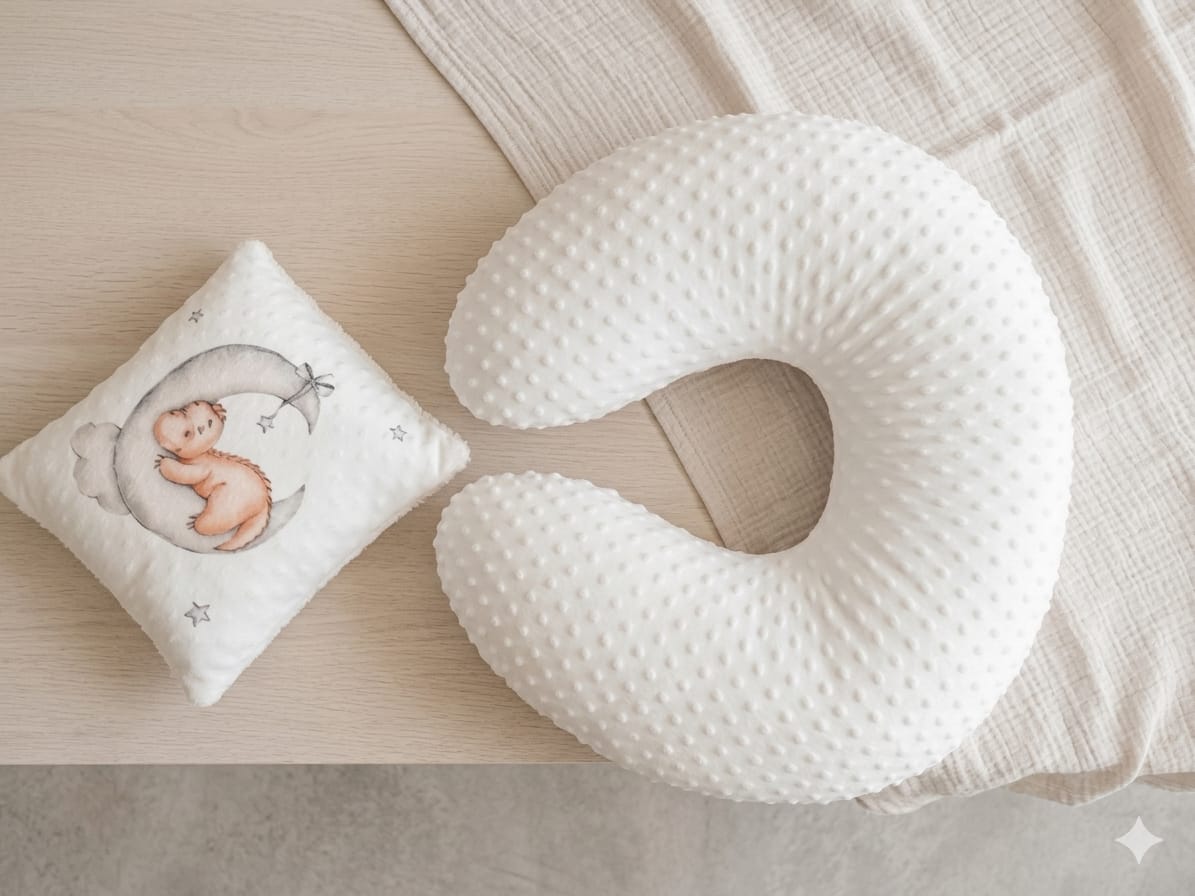 Cojin De Lactancia Con 2 Almohadas Tela Burbuja