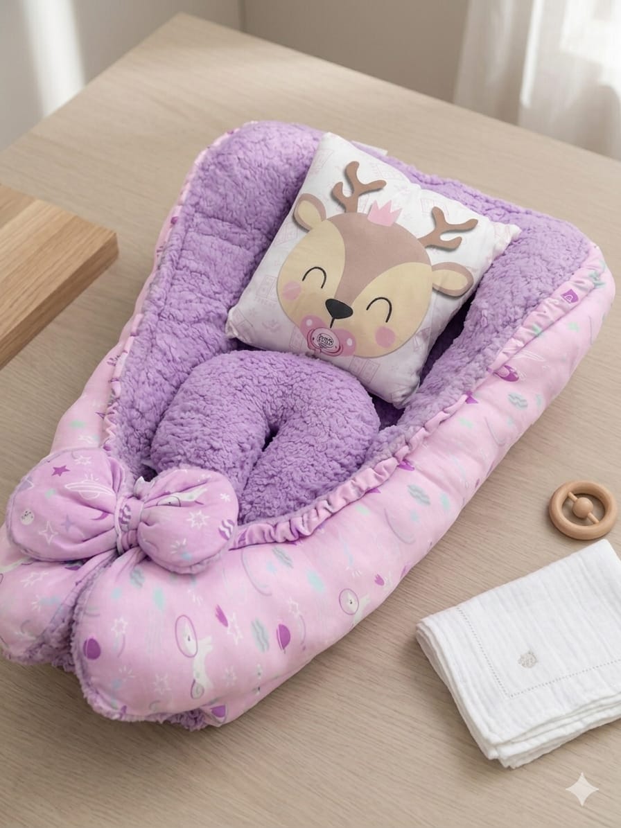 Nido Para Bebé Con 2 Almohadas