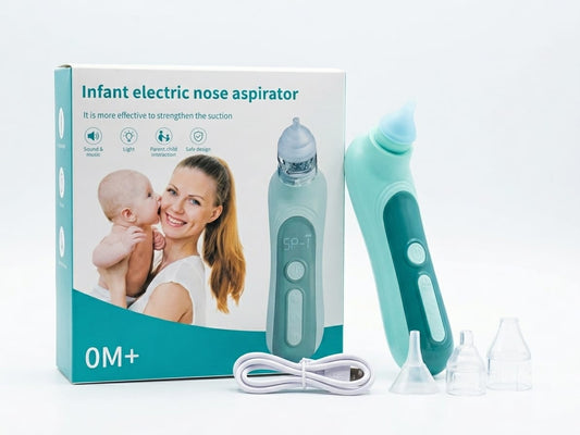 Aspirador Nasal Eléctrico para Bebés – Respiración Fácil y Sueño Profundo 👶✨