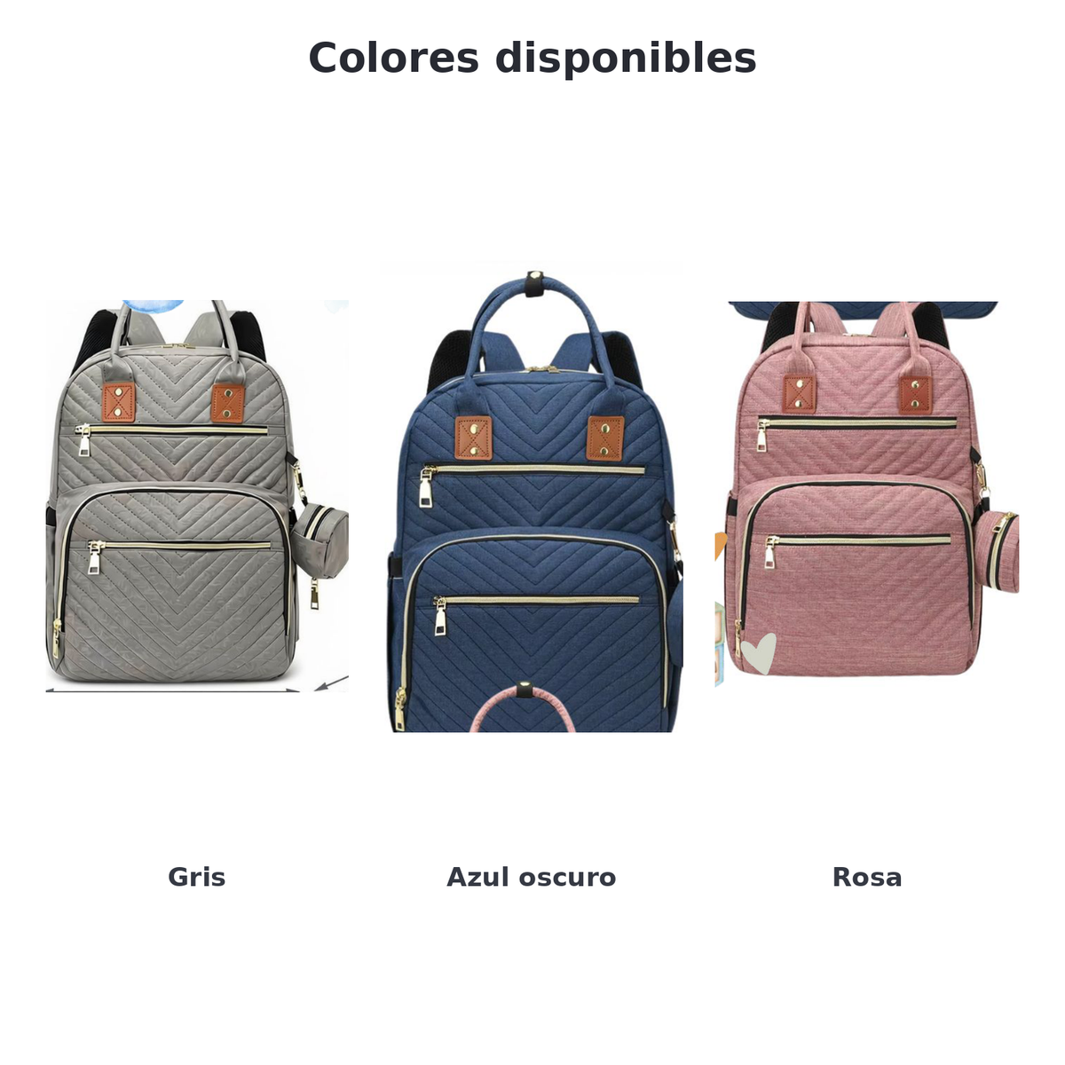 🎒 Pañalera Tipo Morral con Monedero y Cambiador 💕