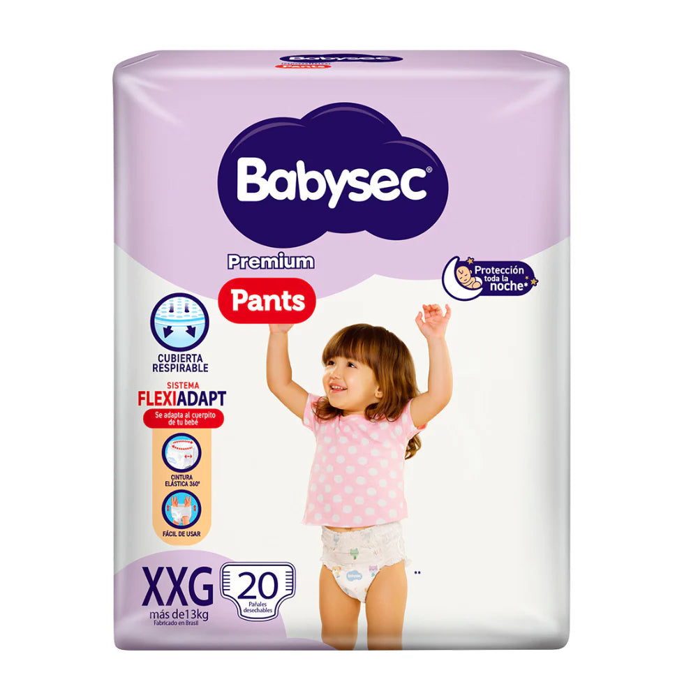 Pañal Babysec Tipo Pants 5 X 20 Unidades