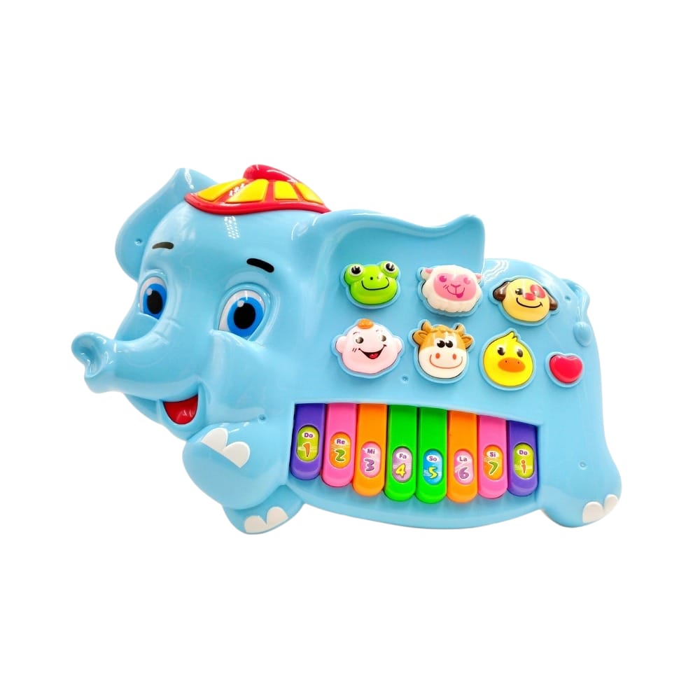 🎹 Mini Piano de Juguete con Forma de Elefante y Sonidos de Animales