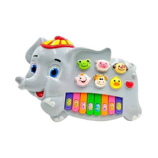 🎹 Mini Piano de Juguete con Forma de Elefante y Sonidos de Animales