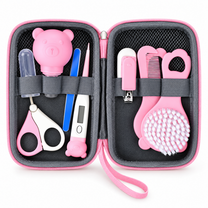 🧸 Kit de higiene para bebé de 8 piezas con estuche