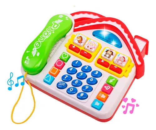 📞 Teléfono Interactivo Educativo para Bebés con Formas de Animales