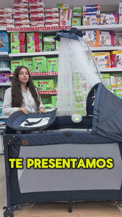 Corral Cuna Colecho Silver De Lujo Maxibaby
