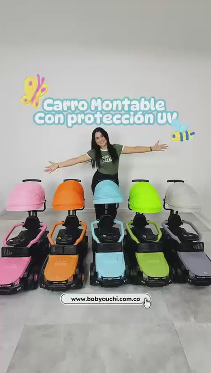Carro Ford Eléctrico Con Guía Dirigible, 2 Motores, Asiento en Cuero, Llantas En Goma, Control Remoto Recargable