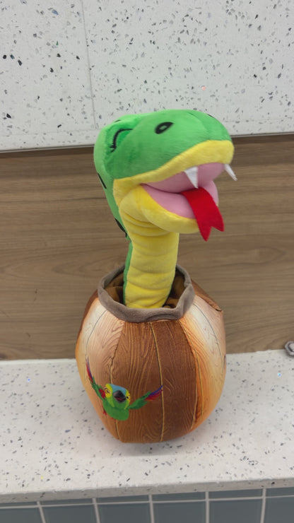 Serpiente Bailarina Musical de Peluche “Soy una Serpiente” – 35 cm Plim Plim