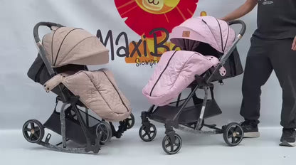 Coche Bebé Maleta y Mecedora 2 en 1 con Plegado Supercool