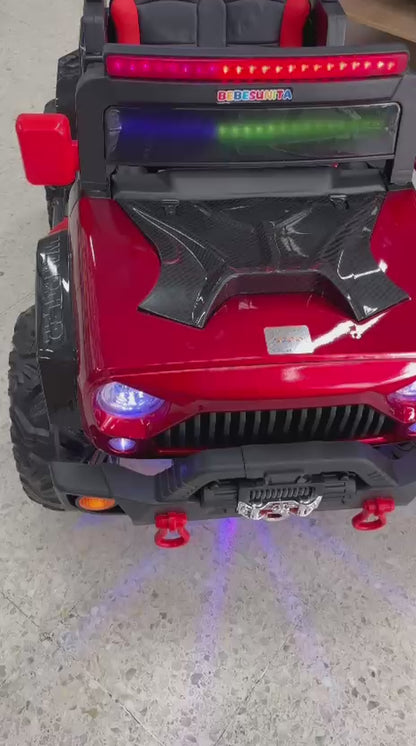 Carro 4x4 X15A Montero Con Llantas en Goma, Luces En Las Ruedas y Control Remoto