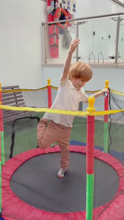 Trampolín Beincolin Infantil 1.40 m con Malla de Seguridad y 36 Resortes