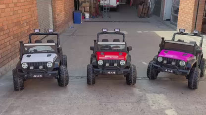 Carro Jeep Eléctrico 2 Puestos  Running  Llantas En Goma y Control Remoto Maxibaby