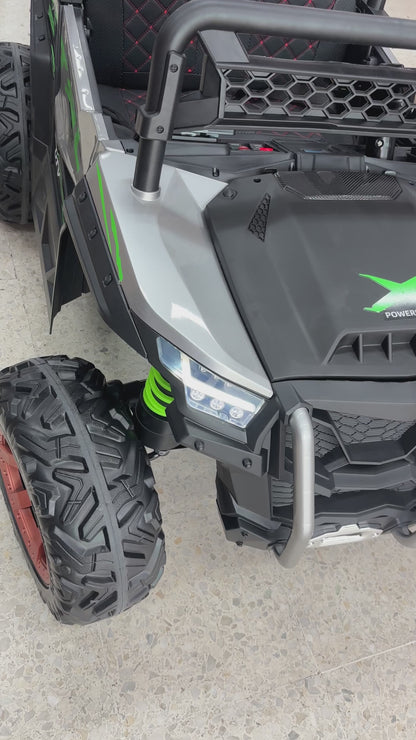 Carro Eléctrico Xtreme 2 Puestos Con Pantalla, Llantas En Goma y Control Remoto