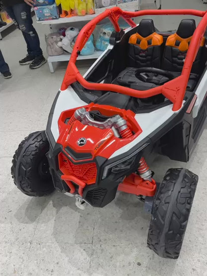 Carro Eléctrico Super Can-am Maverick 4x4 Con Control Remoto 5 Motores Licenciado 24 Voltios