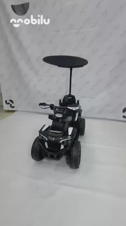 Carro Cuatrimoto Eléctrico Con Guía Dirigible, 1 Motor, Llantas En Goma, Control Remoto Recargable Con Dirección Ref 540 MOBILU