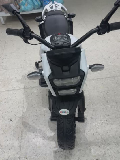 Moto Ranger Grande 3 a 7 Años Llantas En Goma y Asiento En Cuero