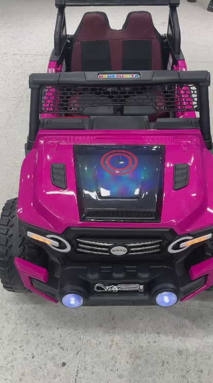 Carro Jeep Electrico 150 Con Llanta en Goma, Control Remoto y 4 Motores