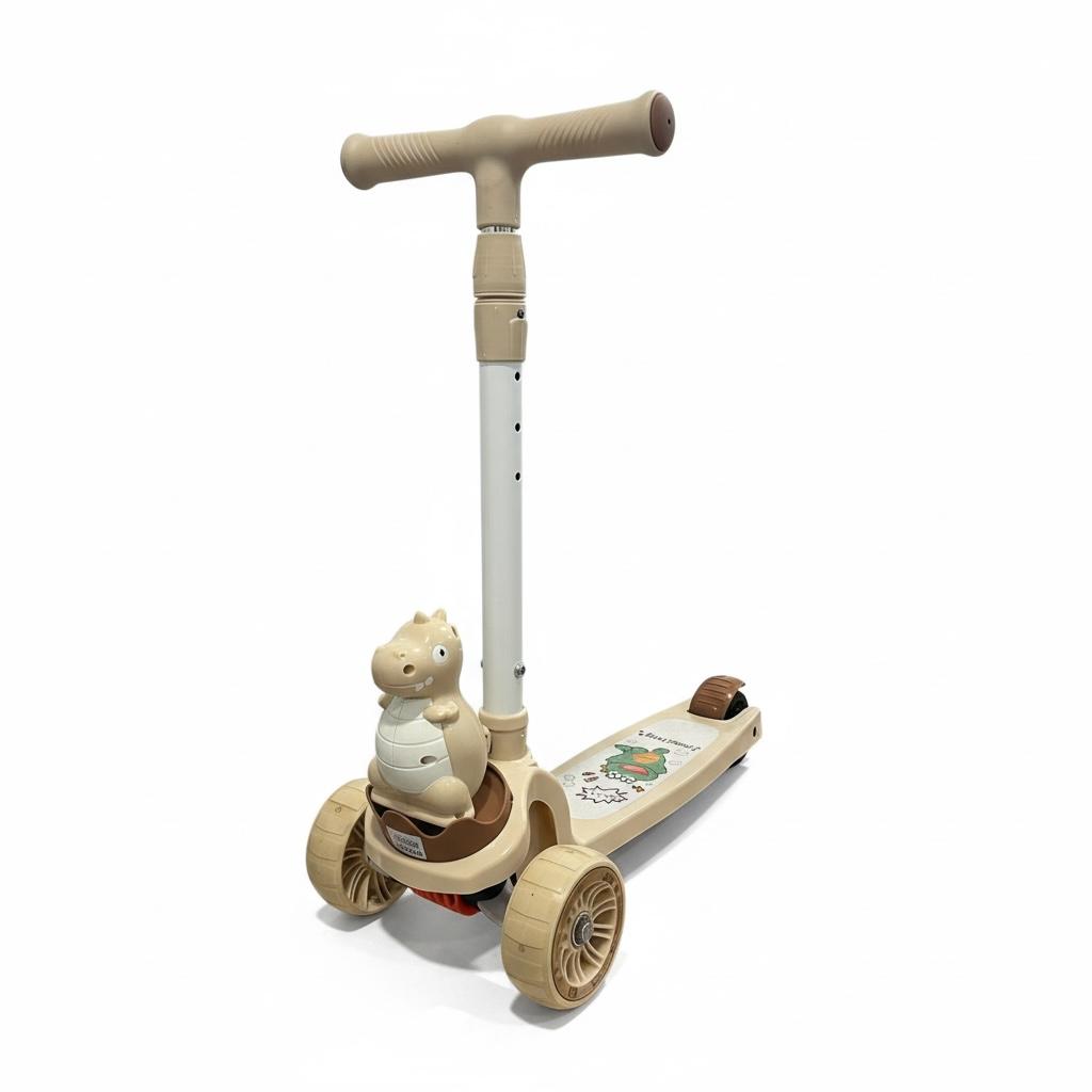 🛴 Scooter Infantil "Dino-Aventura" con Luces y Altura Ajustable