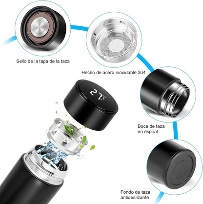 Termo Con Sensor De Temperatura 500 Ml