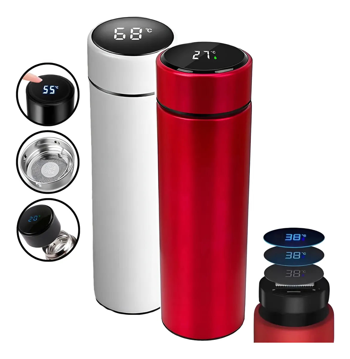 Termo Con Sensor De Temperatura 500 Ml