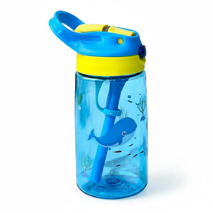 🐳 Botellas de Agua Infantiles con Diseño de Animales Marinos 🦀