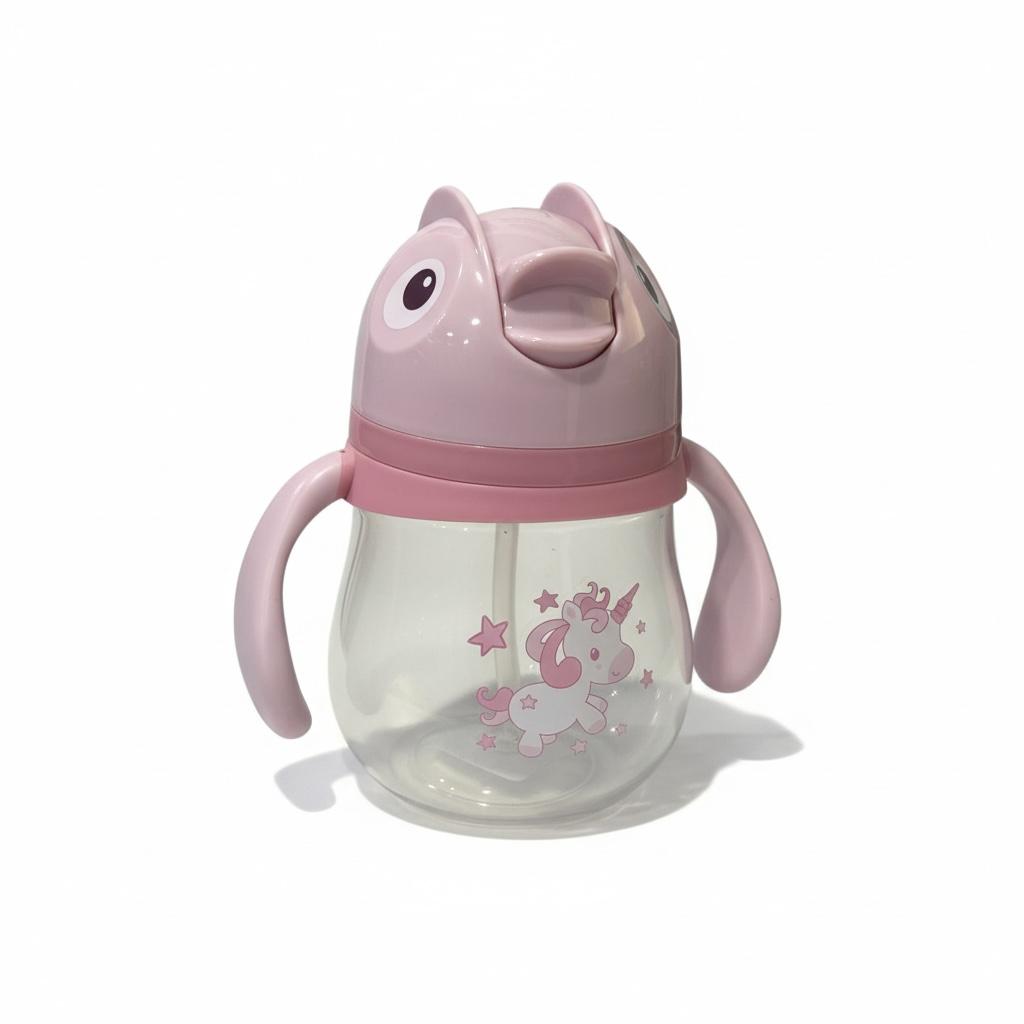 Vaso Entrenador Antiderrames de Pingüino (Con Pajita y Asas)